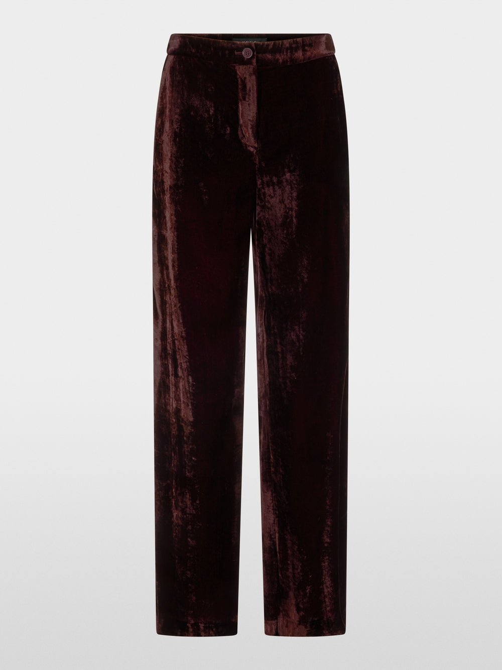 Marc Cain Wine Wide Leg WARRI Velvet Trousers