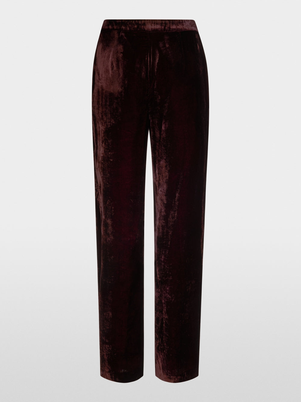 Marc Cain Wine Wide Leg WARRI Velvet Trousers