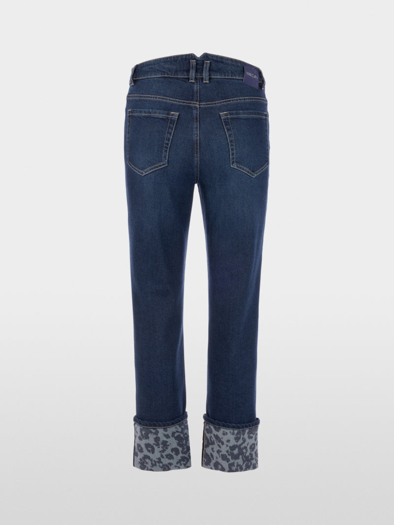 Marc Cain Indigo Straight Fit with Turn-Up Fendou Jeans