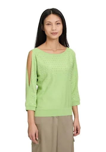 Betty Barclay square stud detail sweater 5238 1191