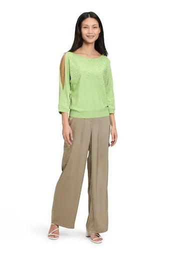 Betty Barclay square stud detail sweater 5238 1191