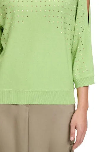 Betty Barclay square stud detail sweater 5238 1191