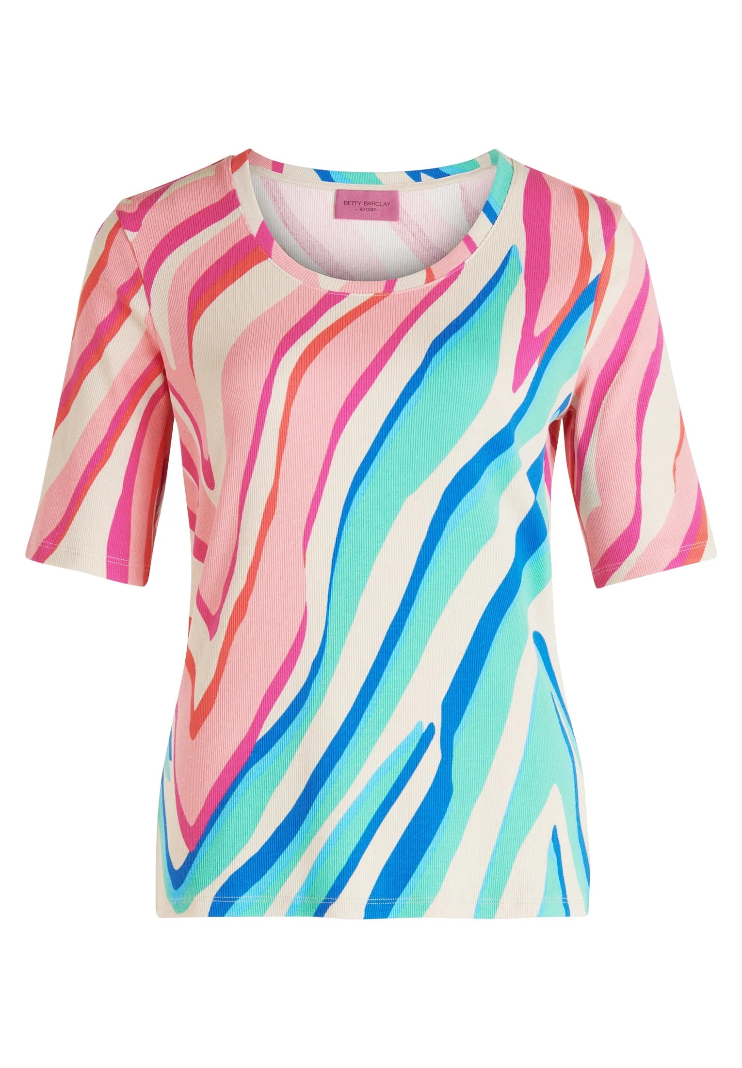 Betty Barclay short sleeve patterned t-shirt 2266 8098