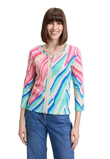 Betty Barclay zipped cardigan 2267 8098