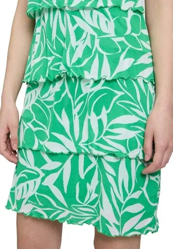 Betty Barclay green short tiered dress 1703 1255