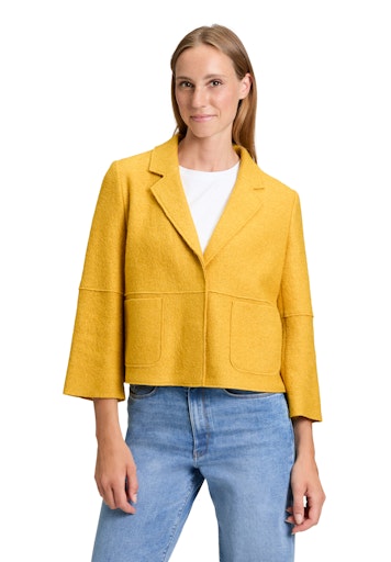 Betty Barclay Lightweight Boiled Wool Jacket in Autumn Gold 4615 1802