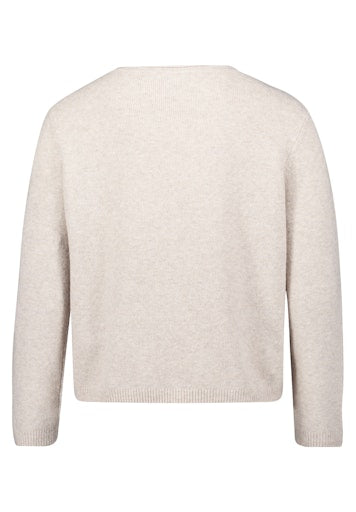 Betty Braclay beige fine knit sweater with decorative sequins 5214 8123