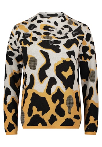 Betty Barclay leopard print stand up collar sweater 5324 1599