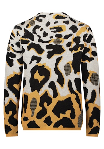 Betty Barclay leopard print stand up collar sweater 5324 1599