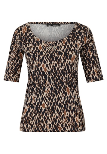 Betty Barclay fitted animal print top 2566 1431
