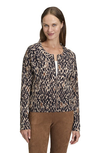 Betty Barclay animal print zip top 2638 1431