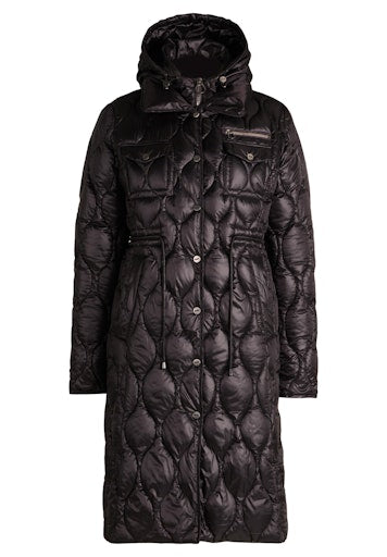 Betty Barclay black outdoor jacket with detachable hood
