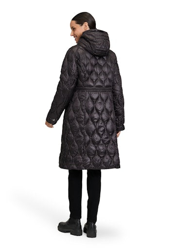 Betty Barclay black outdoor jacket with detachable hood