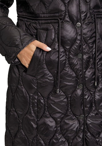 Betty Barclay black outdoor jacket with detachable hood