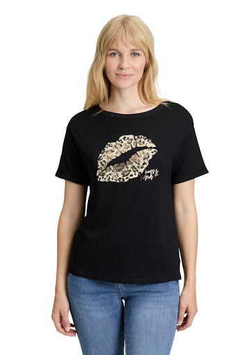 Betty Barclay animal print lips t-shirt 2355 8285