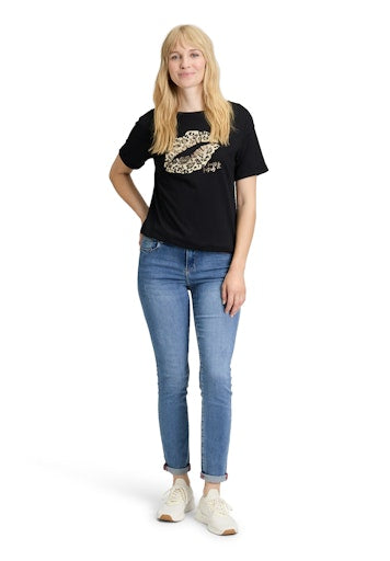 Betty Barclay animal print lips t-shirt 2355 8285
