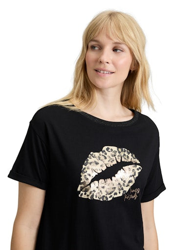Betty Barclay animal print lips t-shirt 2355 8285