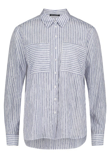 Betty Barclay Blue & White Striped Shirt