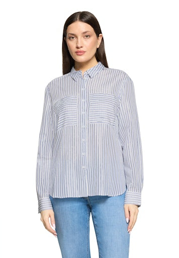 Betty Barclay Blue & White Striped Shirt