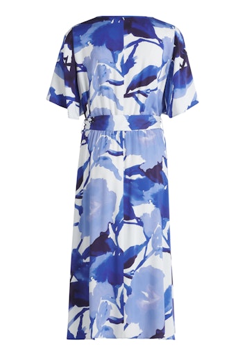 Betty Barclay Blue & White Floral Belted Midi Dress