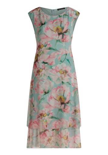 Betty Barclay Mint Floral Print Figure Skimming Midi Dress 18431844