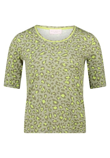 Betty Barclay Khaki Animal Print T-Shirt
