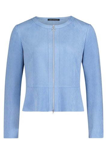 Betty Barclay Azure Faux Suede Round Neck Jacket 47031673