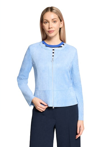 Betty Barclay Azure Faux Suede Round Neck Jacket 47031673