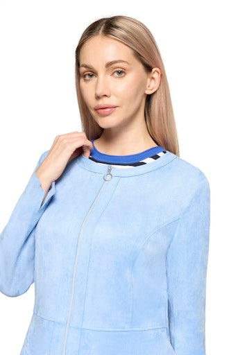 Betty Barclay Azure Faux Suede Round Neck Jacket 47031673