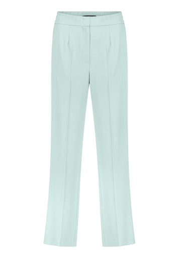 Betty Barclay Green High-Waist Relaxed Fit Trousers