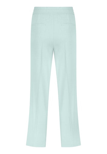 Betty Barclay Green High-Waist Relaxed Fit Trousers