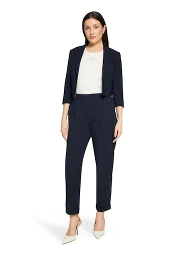 Betty Barclay Dark Blue 7/8 Casual Trousers