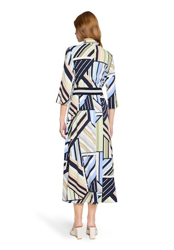 Betty Barclay Black & Green Midi Dress