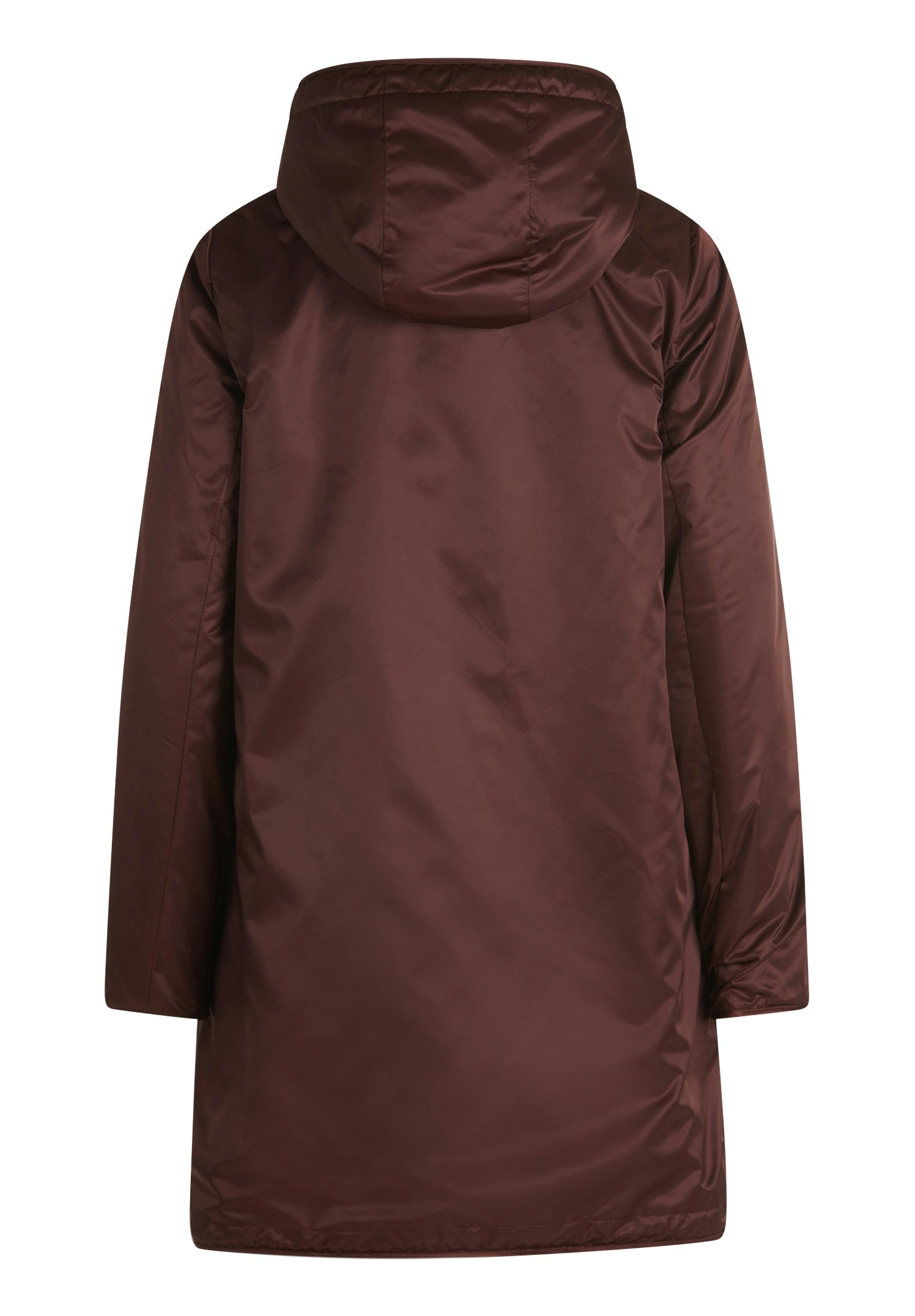 Betty Barclay Burgundy Reversible Coat with Faux Fur & Hood 71761601