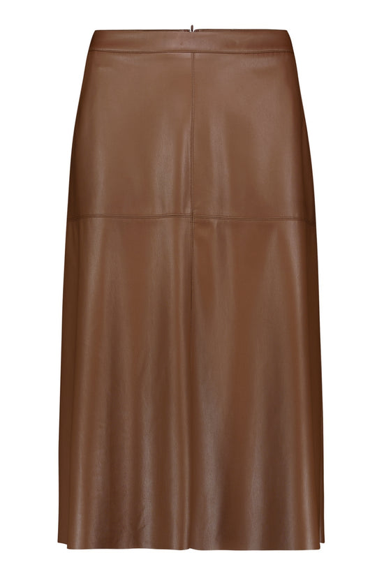 Betty Barclay Coffee Faux Leather Long Skirt 93062738