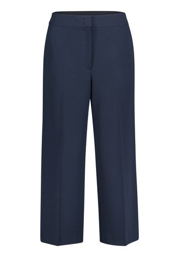 Betty Barclay Dark Blue 3/4 Length Wide Leg Trousers