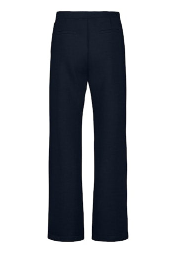 Betty Barclay Navy Wide Leg Jersey Joggers with Beaded Detailing on Pockets 61558065