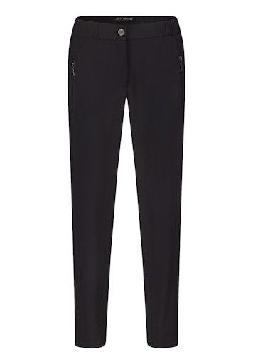 Betty Barclay Black Stretch Trousers in Relaxed Fit 7/8 Length