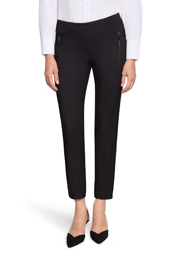 Betty Barclay Black Stretch Trousers in Relaxed Fit 7/8 Length