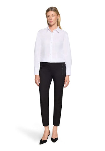 Betty Barclay Black Stretch Trousers in Relaxed Fit 7/8 Length