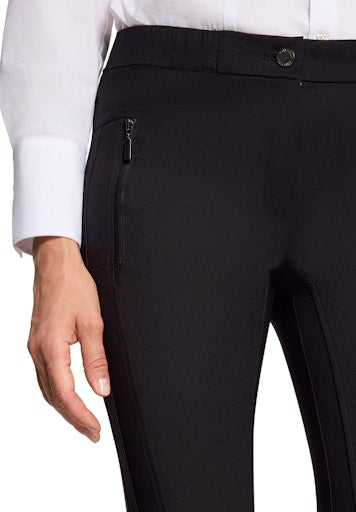 Betty Barclay Black Stretch Trousers in Relaxed Fit 7/8 Length