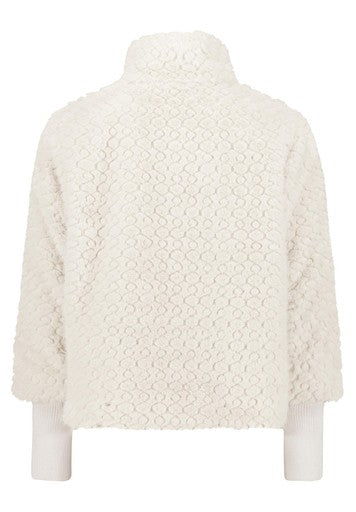 Betty Barclay Pastel Sand Faux Fur Jacket
