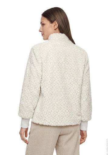 Betty Barclay Pastel Sand Faux Fur Jacket