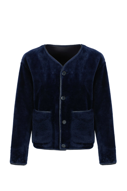 Urbancode collarless reversible coat BJ20010