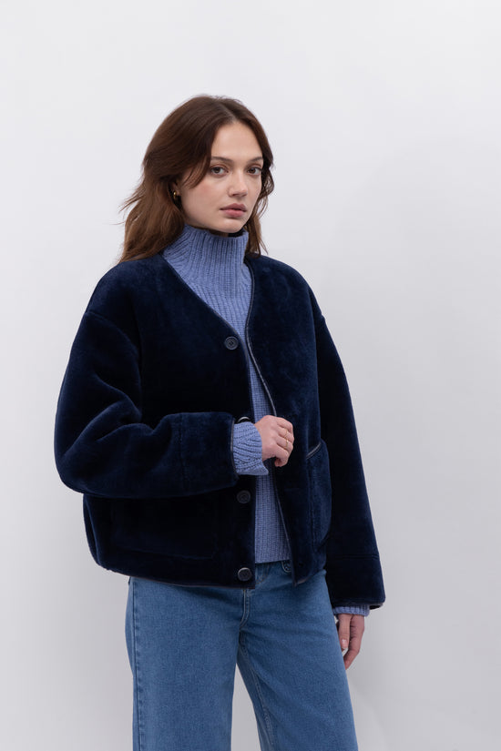 Urbancode collarless reversible coat BJ20010