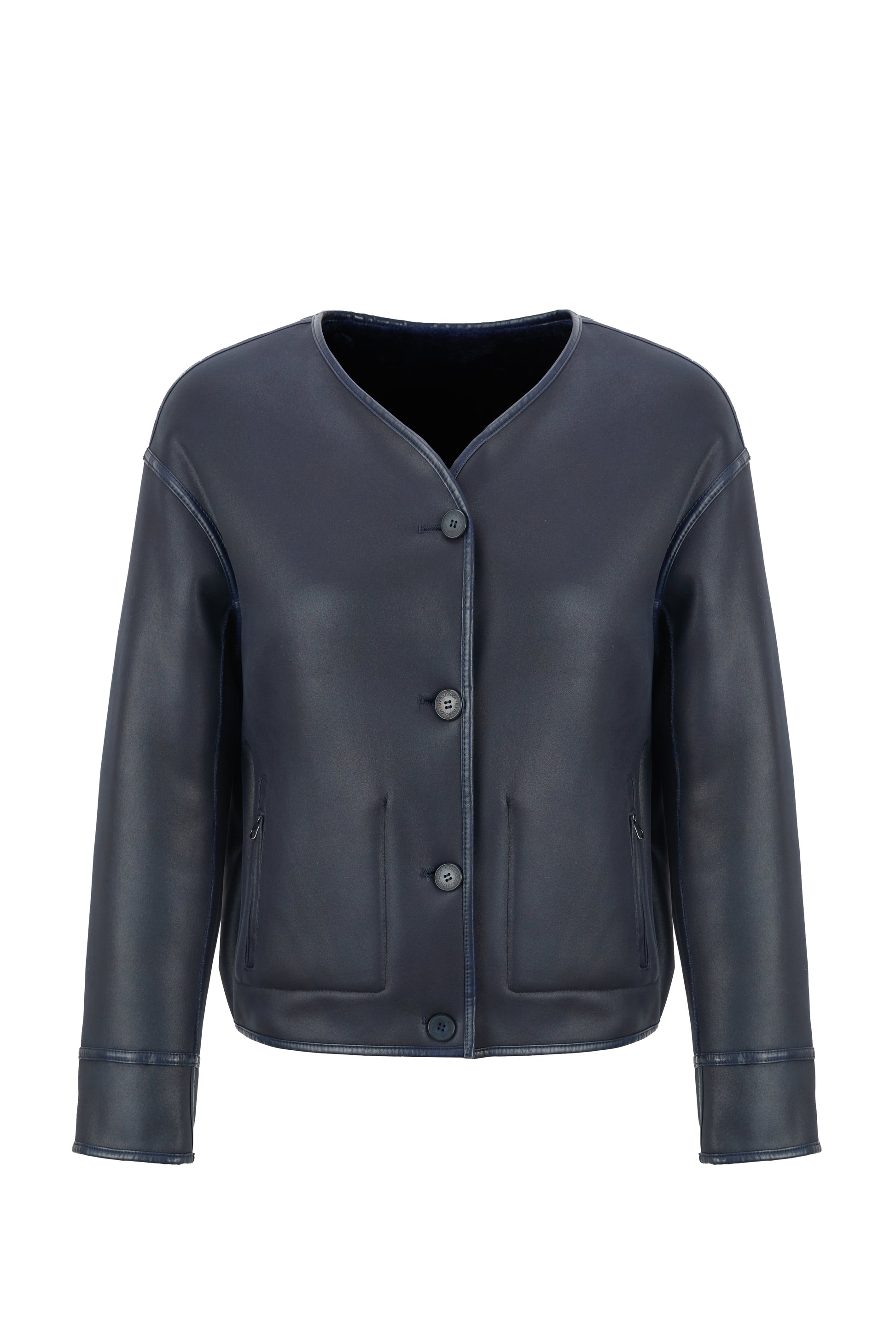 Urbancode collarless reversible coat BJ20010