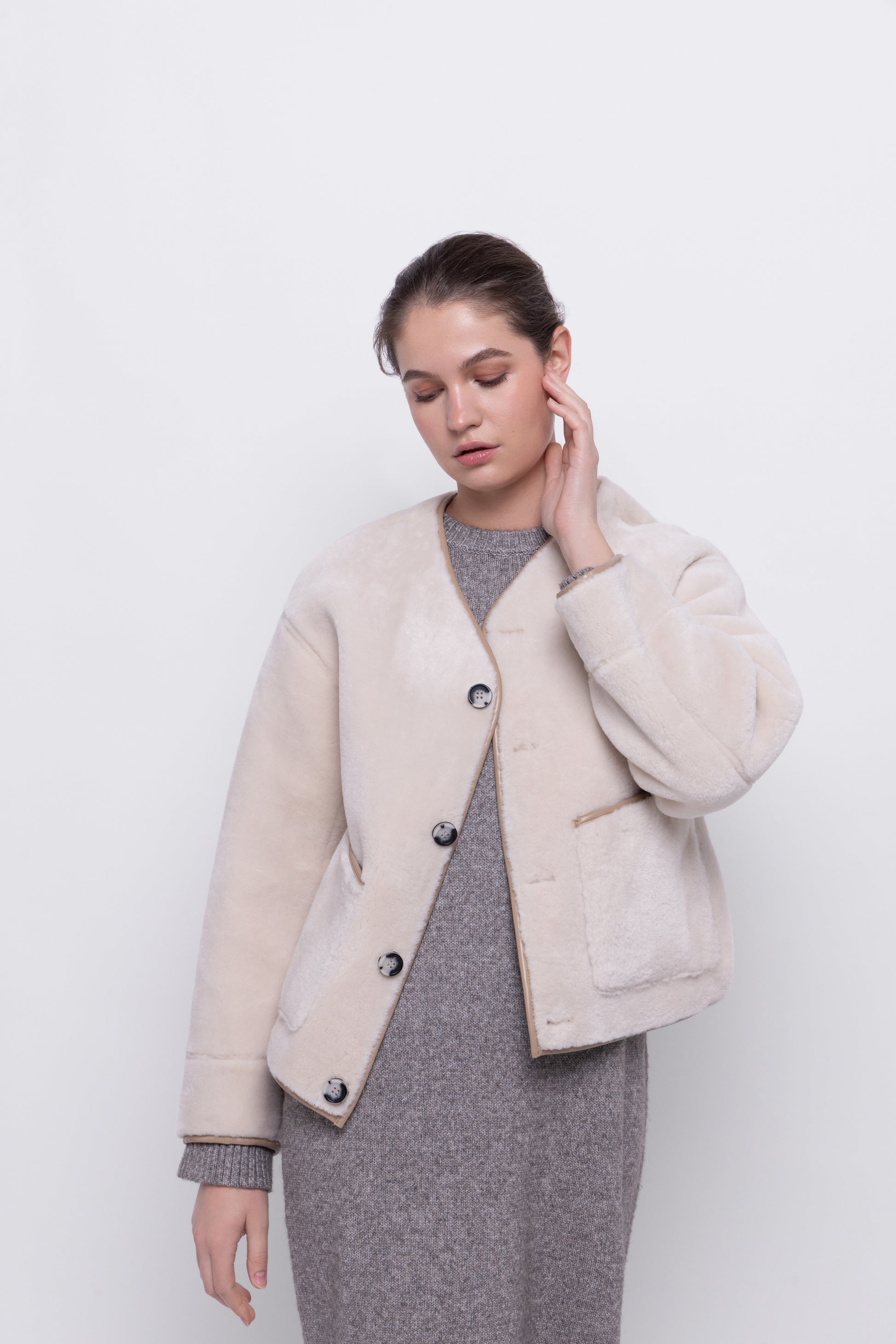 Urbancode collarless reversible jacket BJ20010