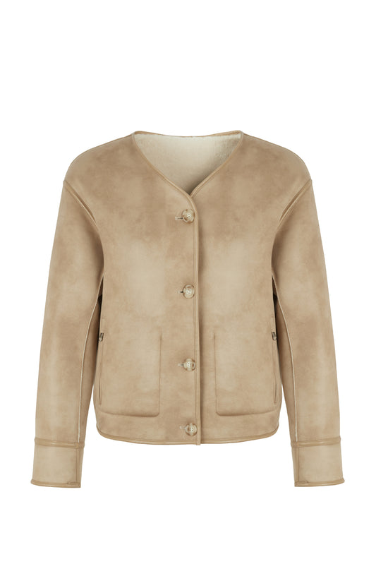 Urbancode collarless reversible jacket BJ20010
