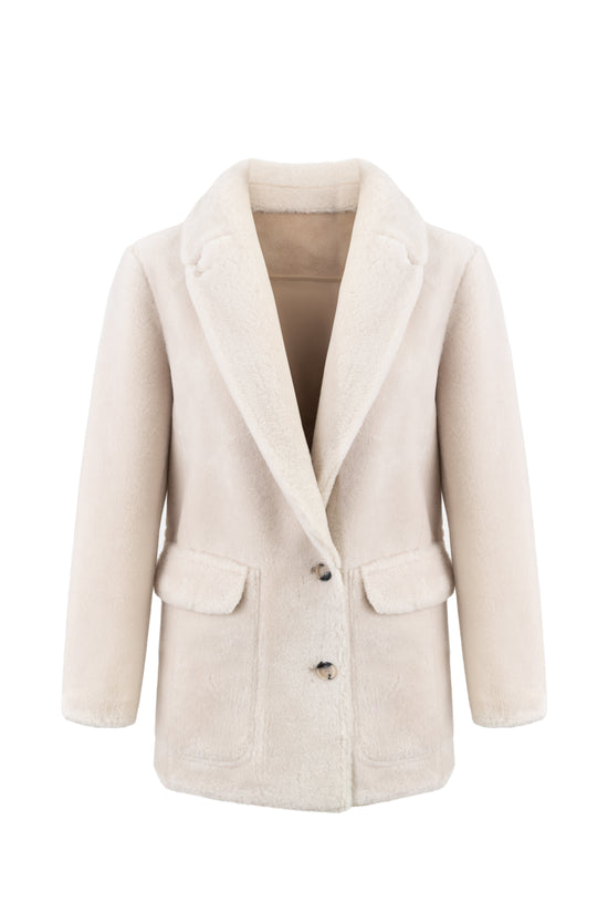 Urbancode reversible faux suede and fur coat BJ20011