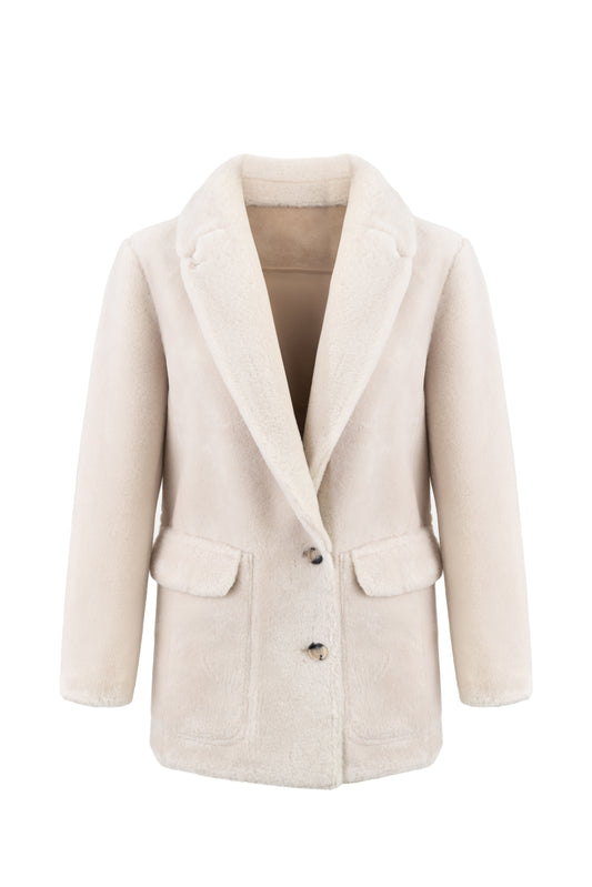 Urbancode reversible faux suede and fur coat BJ20011